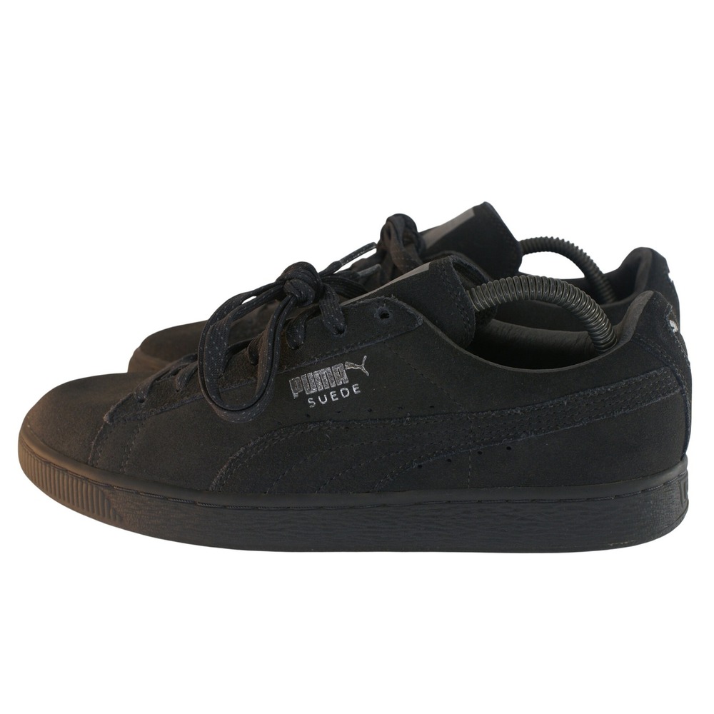 Puma Suede Classic Black Sneakers Low Top Shoes 362303 04 Womens Size 8